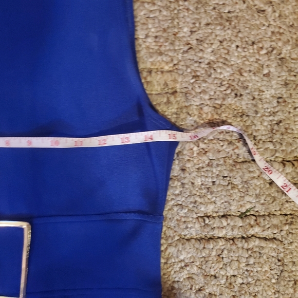 Vintage Lew Magram 2 Piece Blue Dress Suit with Jacket - Picture 4 of 6